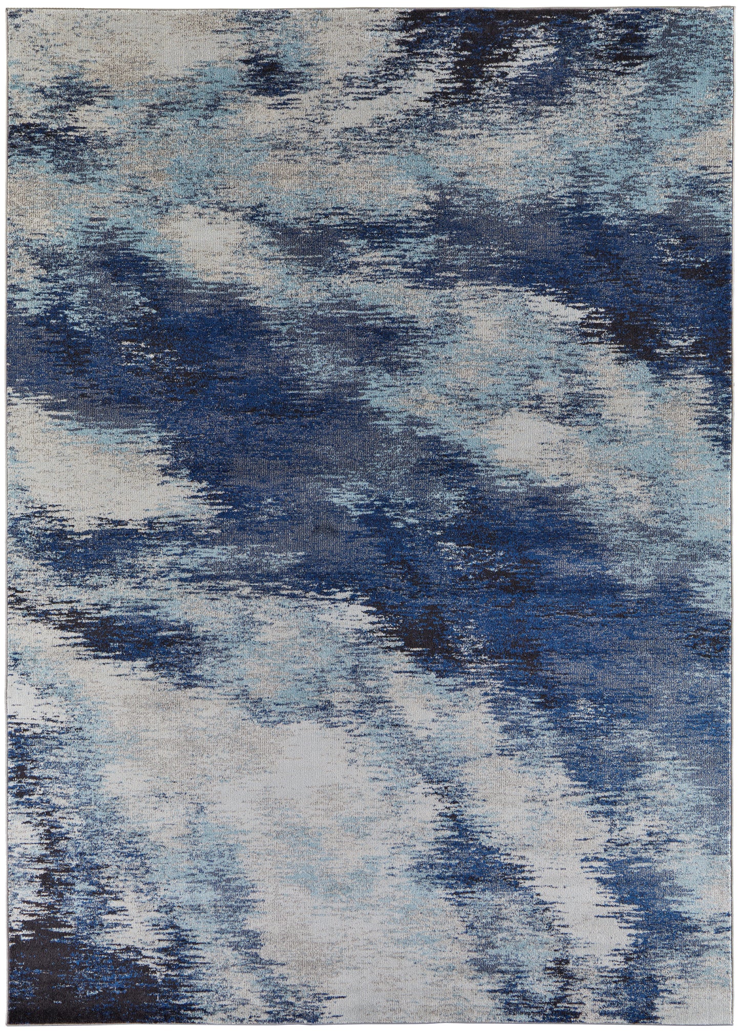 Edgemont Modern/Casual Abstract/Watercolor Blue/Ivory - Feizy Rug