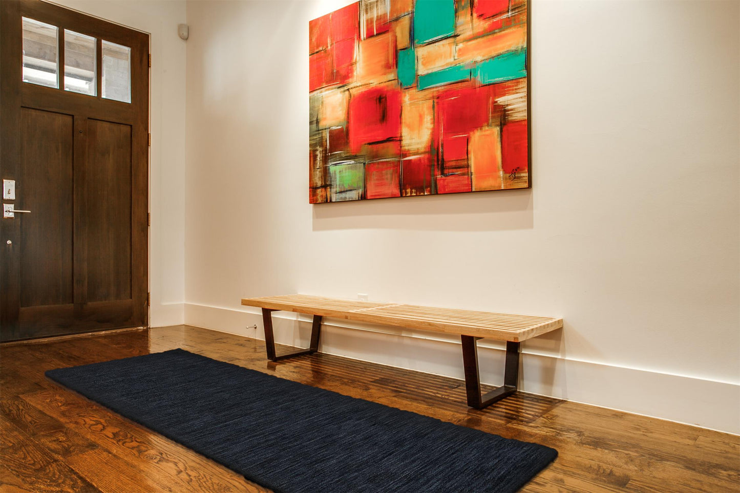 Luna Modern/Casual Solid Black - Feizy Rug