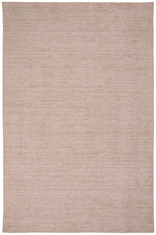 Delino Transitional/Casual/Industrial Solid Pink/Ivory - Feizy Rug