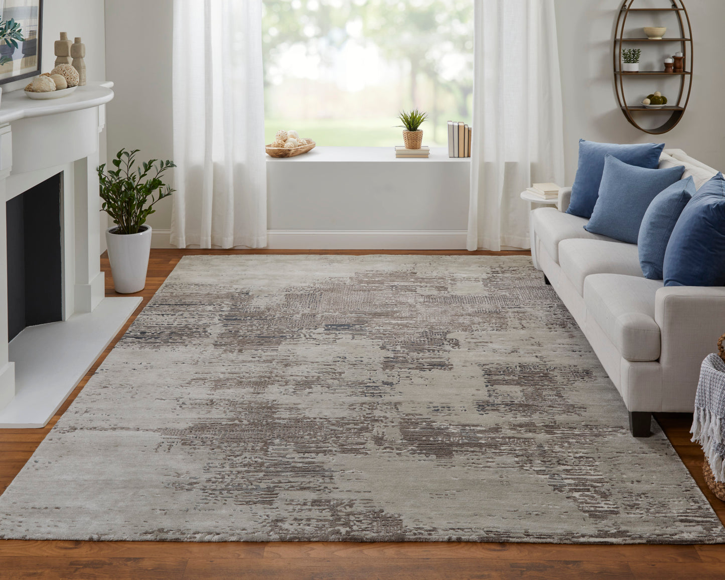 Zarah Modern/Bohemian & Eclectic Brown/Tan/Black Area Rug