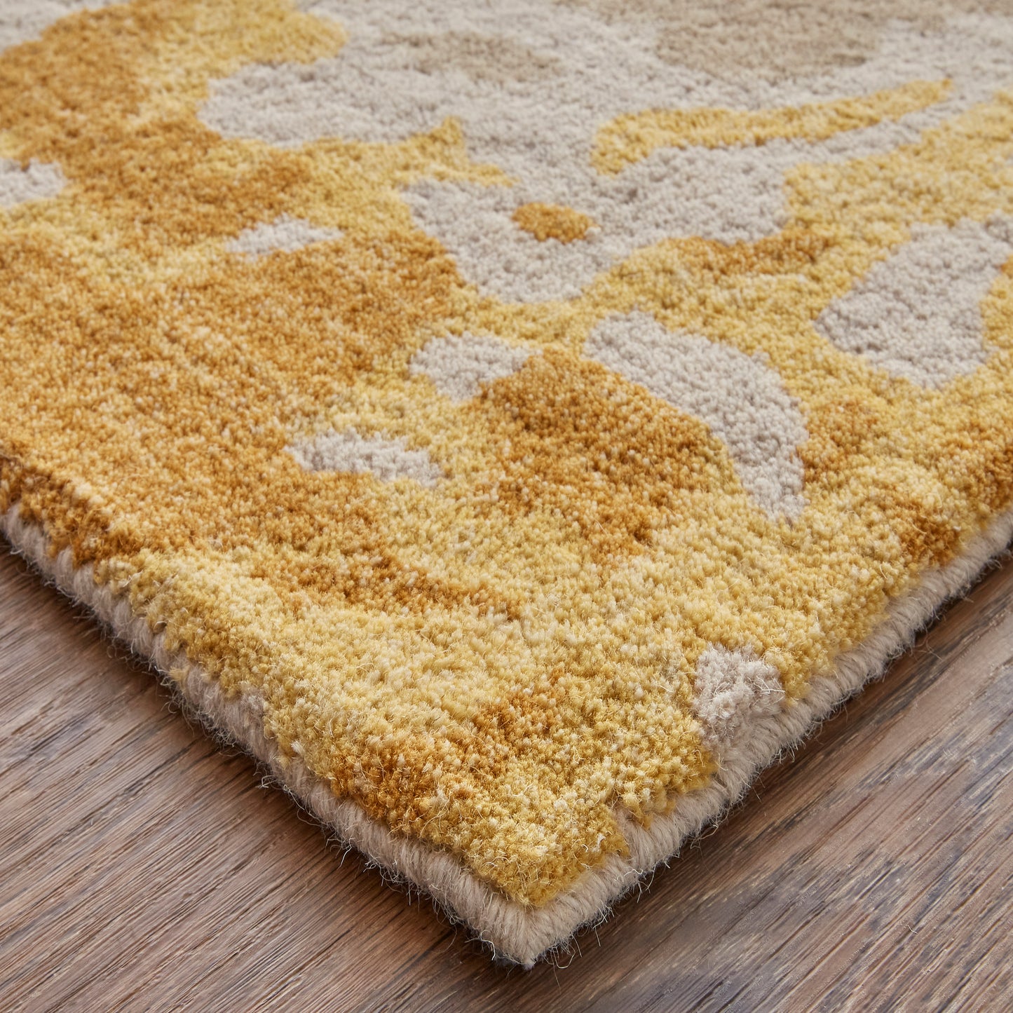 Everley Modern/Casual Abstract/Watercolor Ivory/Yellow/Blue - Feizy Rug