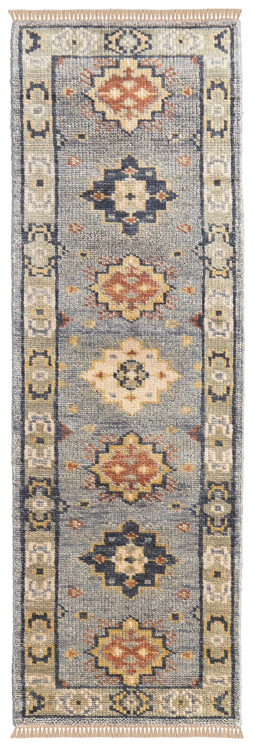 Fillmore Transitional/Bohemian & Eclectic/Craftsman Diamond/Medallion/Southwestern Blue/Taupe/Gray - Feizy Rug