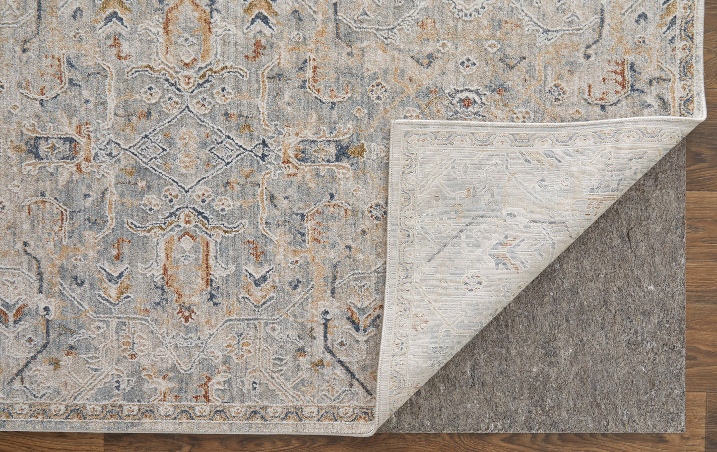 Pasha Transitional/Bohemian & Eclectic/Global Ivory/Blue/Tan Accent Rug  Feizy Rugs Small Parcel,Feizy Rugs,Pasha,Ivory/Blue/Tan,2' x 3',Accent Rug,Polyester,Transitional/Bohemian & Eclectic/Global,Turkey