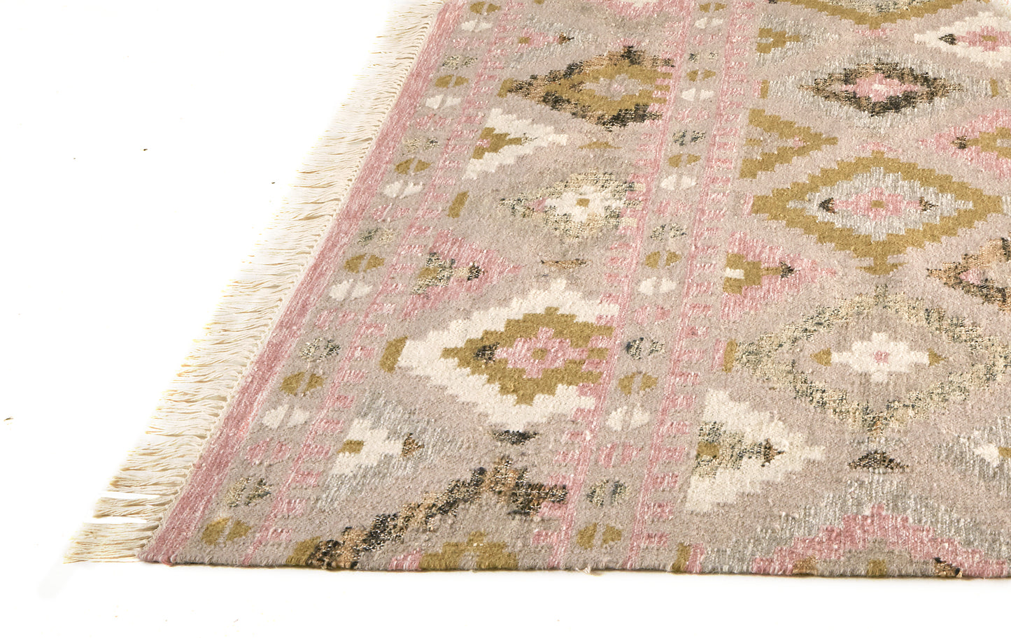 Savona III Transitional/Bohemian & Eclectic Diamond Pink/Gold/Taupe - Feizy Rug