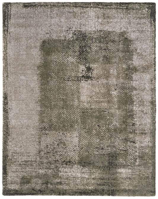 Skyview Modern/Industrial/Casual Green/Tan Area Rug