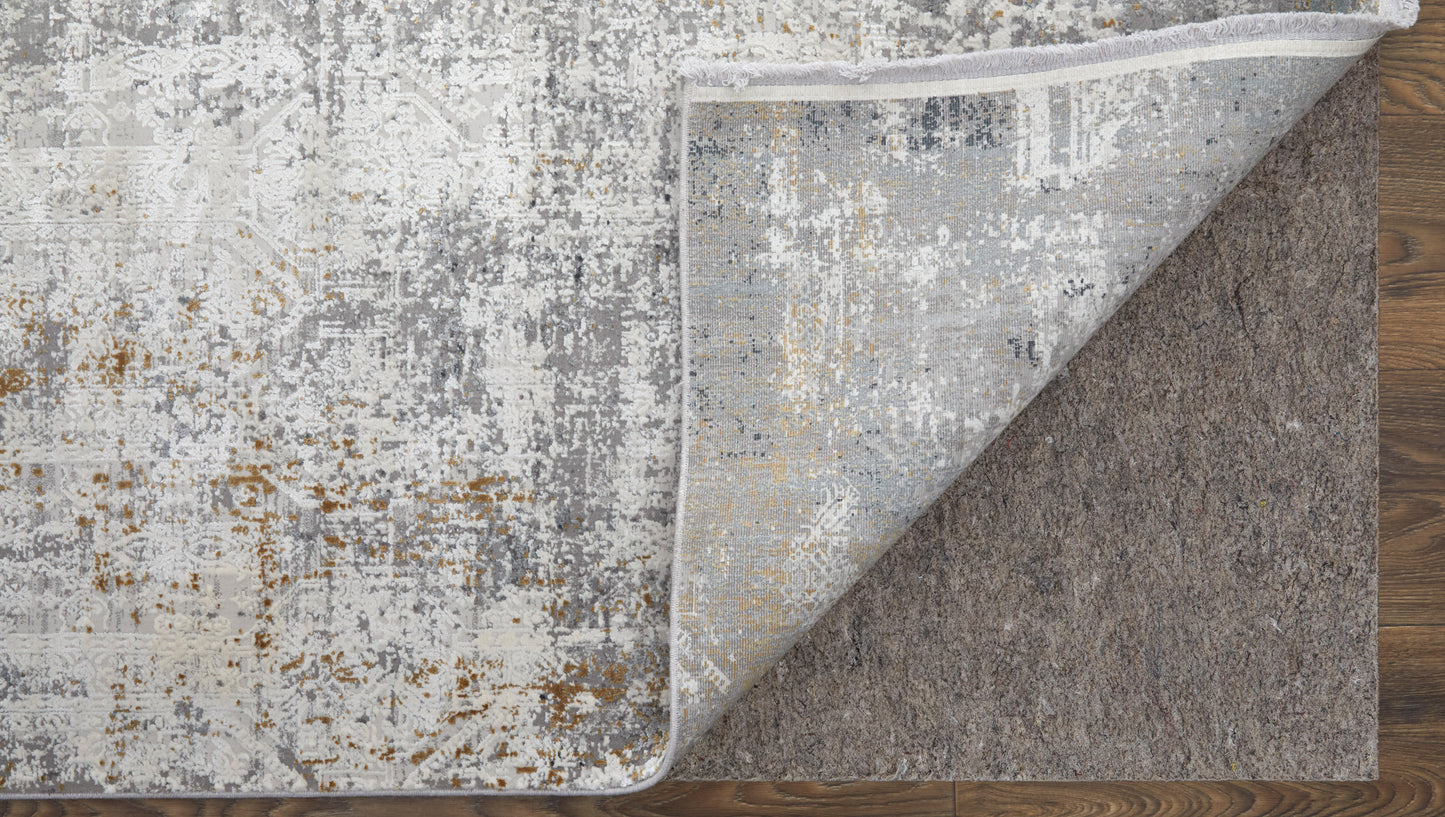 Cadiz Modern/Industrial/Luxury & Glam Ivory/Taupe/Gray Accent Rug