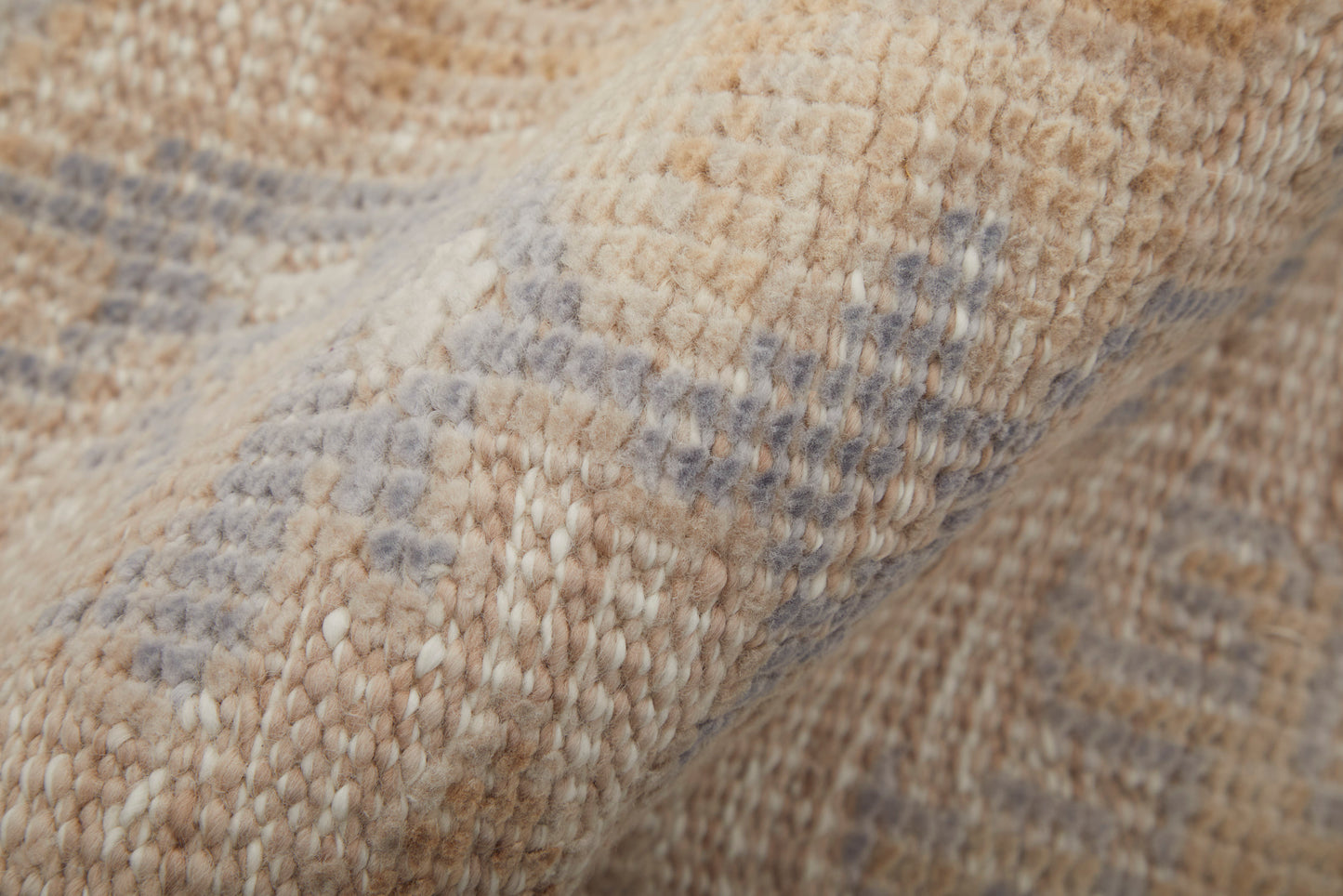 Wendover Transitional/Vintage/Rustic Ivory/Tan/Blue Accent Rug