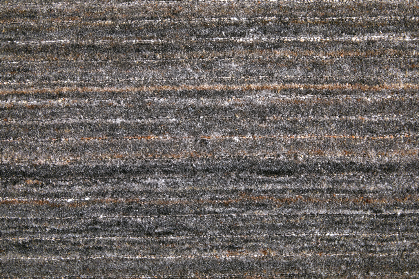 Lakewood Modern/Casual Solid/Distressed/Stripes Black/Gray/Brown - Feizy Rug