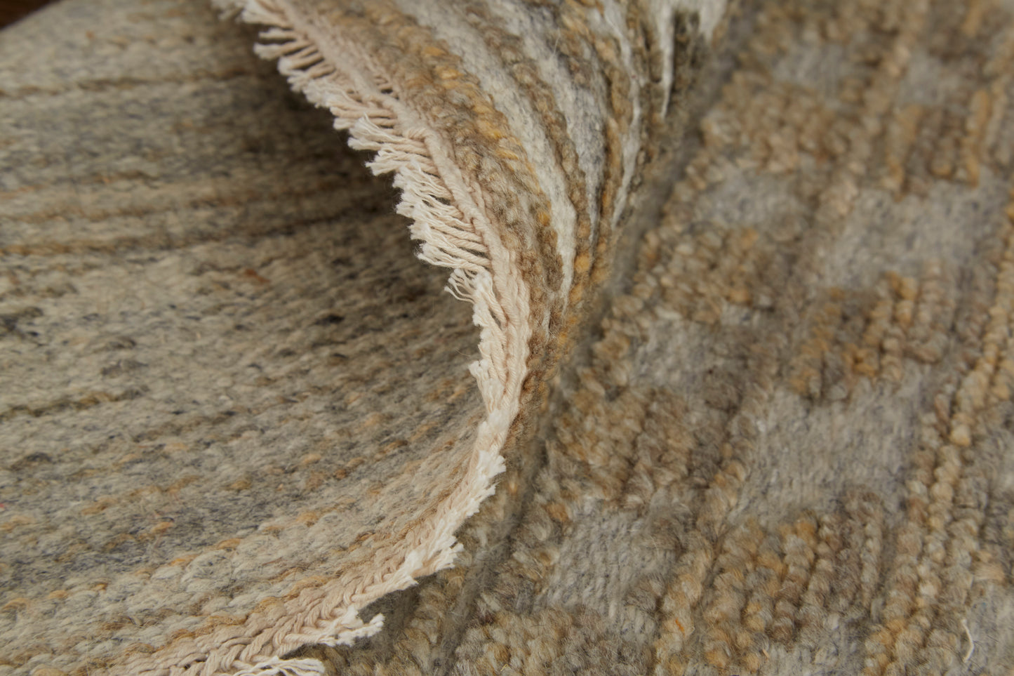 Payton Transitional/Global/Natural Geometric/Distressed Gold/Tan/Ivory - Feizy Rug