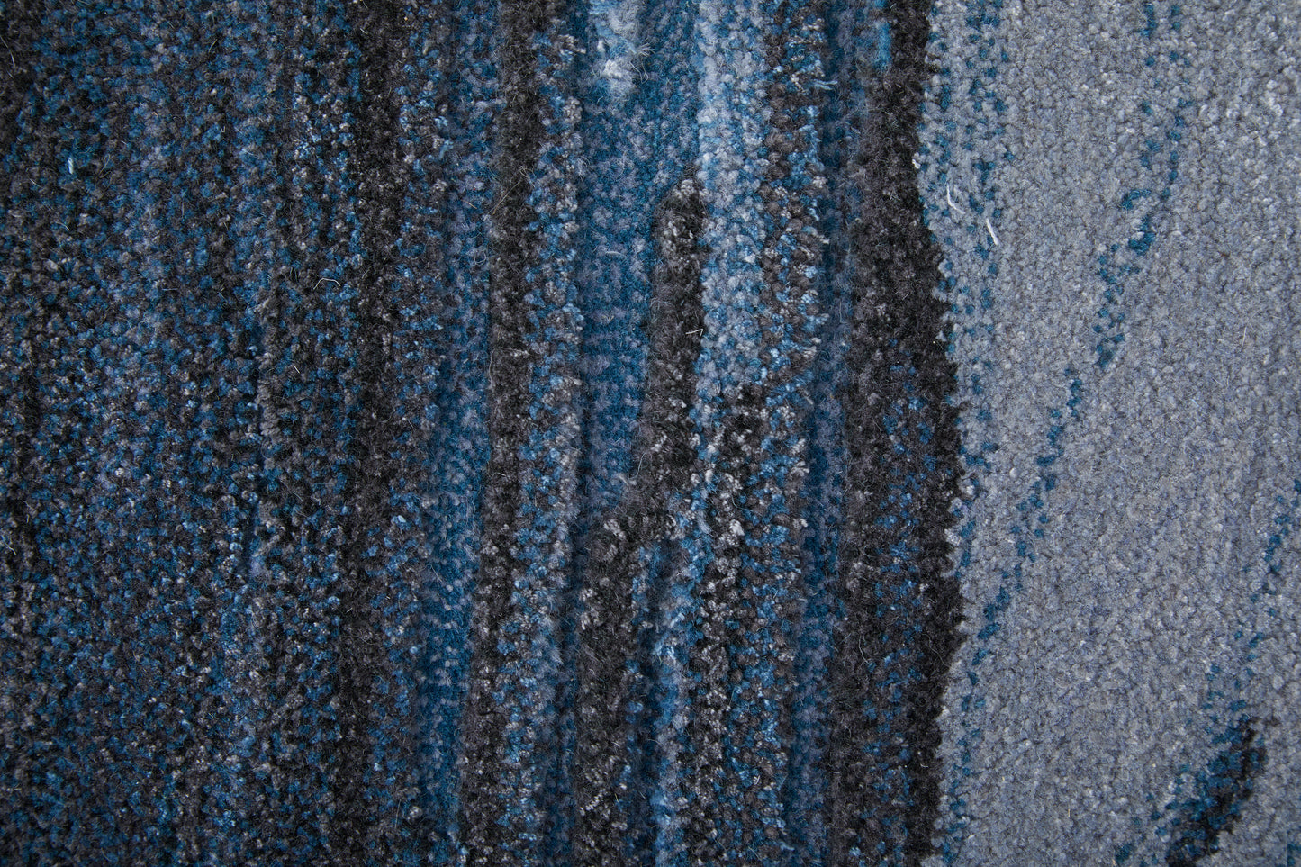 Kawai Modern/Nautical & Coastal/Bohemian & Eclectic Blue/Black/Gray Area Rug