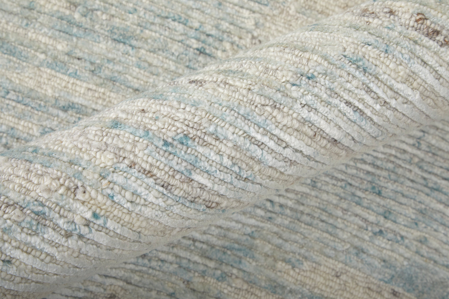 Brighton Modern/Casual/Global Blue/Ivory/Silver Accent Rug