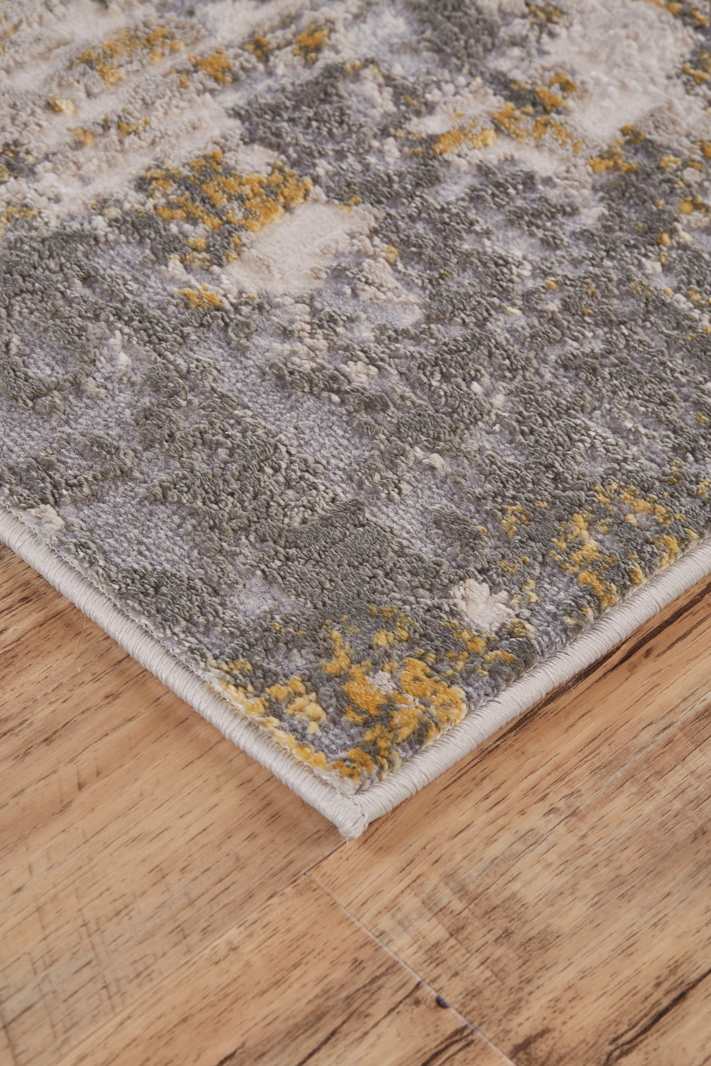 Waldor Modern/Industrial Gray/Gold Accent Rug  Feizy Rugs Small Parcel,Feizy Rugs,Waldor,Gray/Gold,1'8" x 2'10",Accent Rug,Polypropylene/Polyester,Modern/Industrial,Turkey
