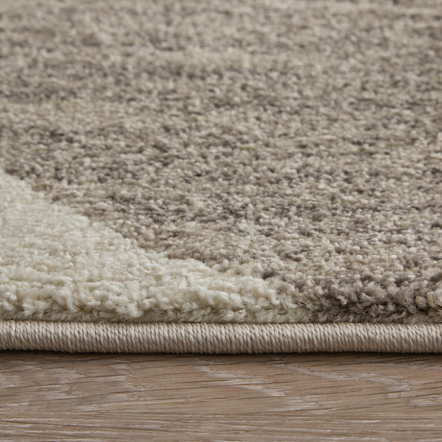 Eden Modern Color Block/Geometric Ivory/Brown/Blue - Feizy Rug