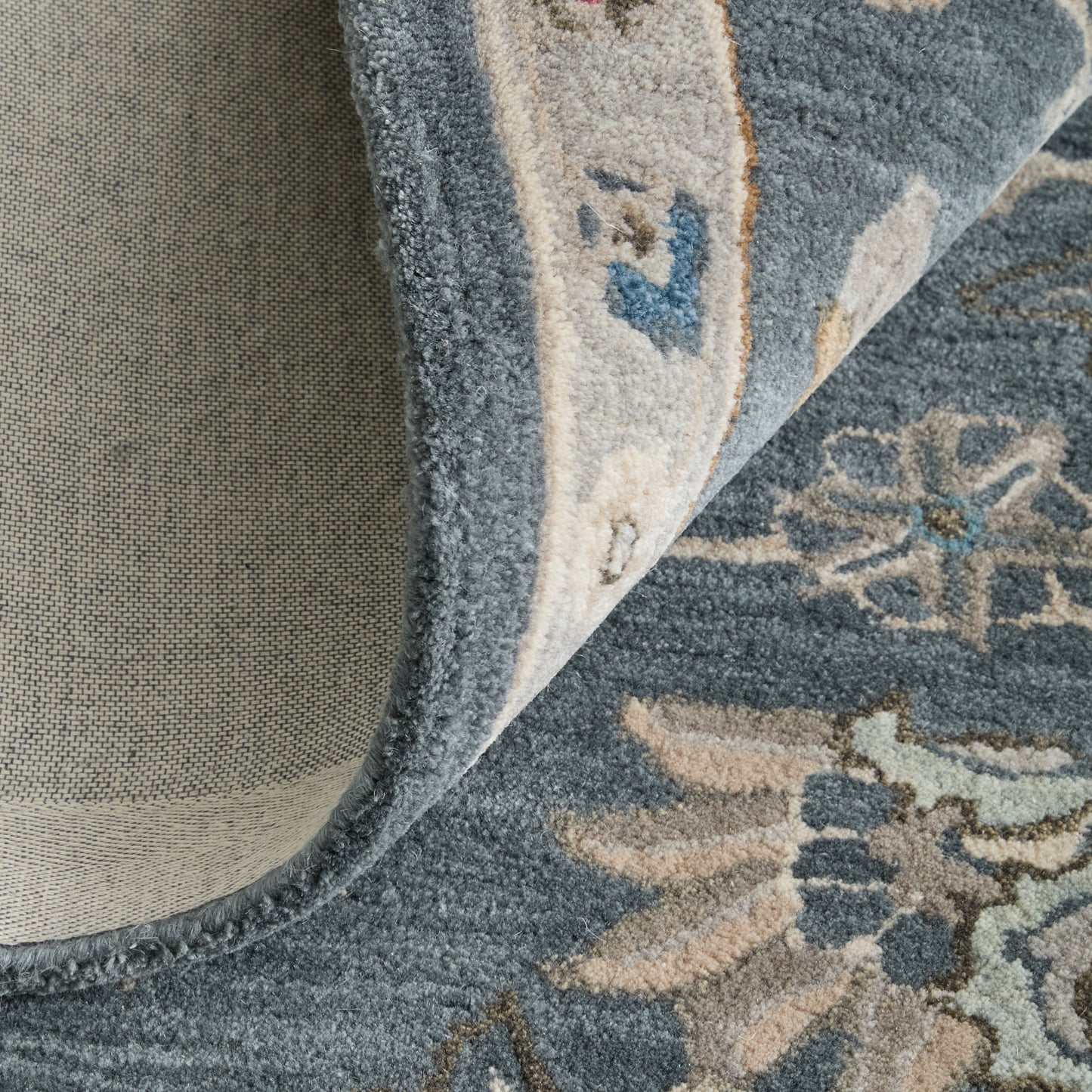 Rylan Transitional/Vintage/Casual Gray/Ivory/Red Accent Rug  Feizy Rugs Small Parcel,Feizy Rugs,Rylan,Gray/Ivory/Red,2' x 3',Accent Rug,Wool,Transitional/Vintage/Casual,India