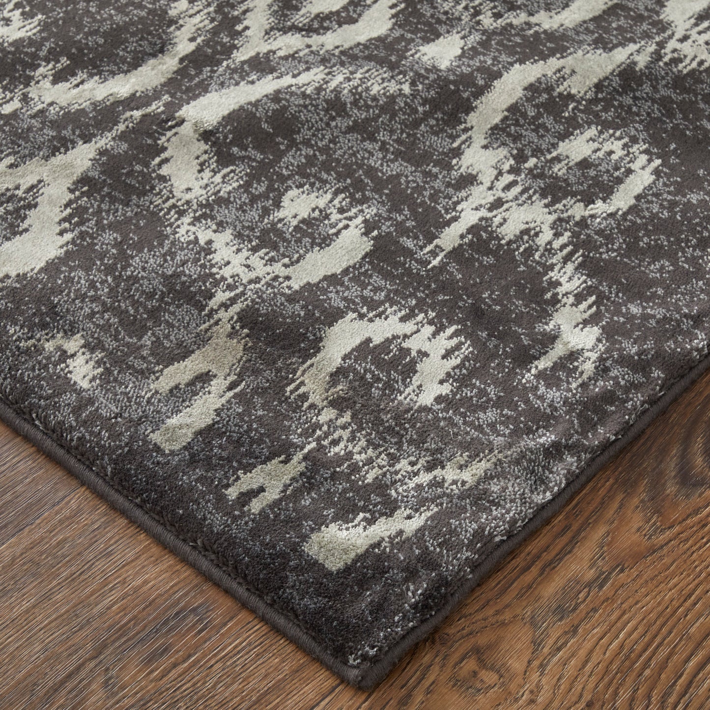 Azeri Iv Transitional/Global/French & Victorian Ikat/Damask/Scroll Gray/Taupe/Ivory - Feizy Rug