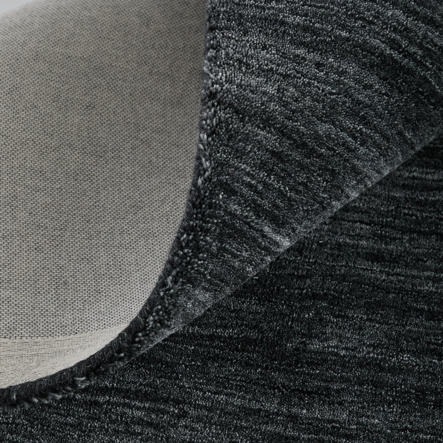 Luna Modern/Casual Solid Black - Feizy Rug
