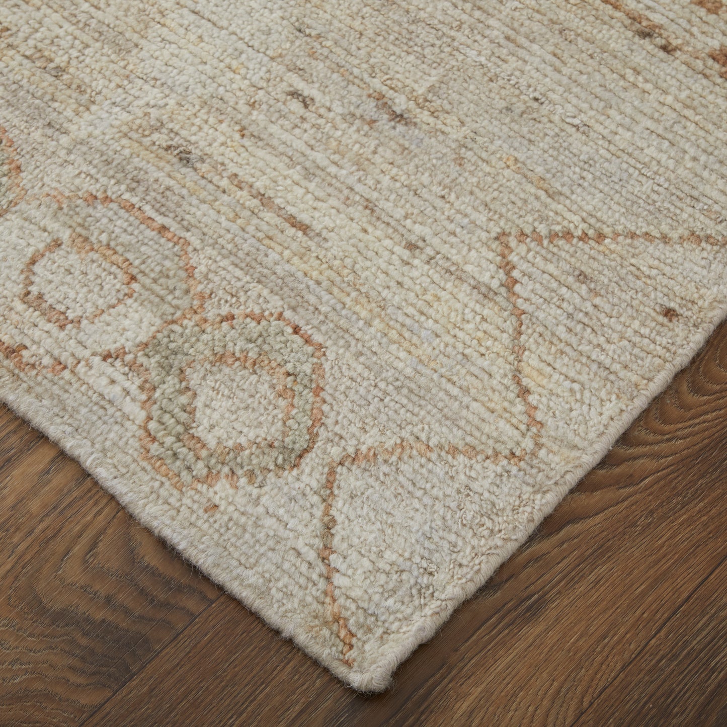Kasbah Transitional/Bohemian & Eclectic/Casual Moroccan/Diamond/Chevron Tan/Orange/Gray - Feizy Rug