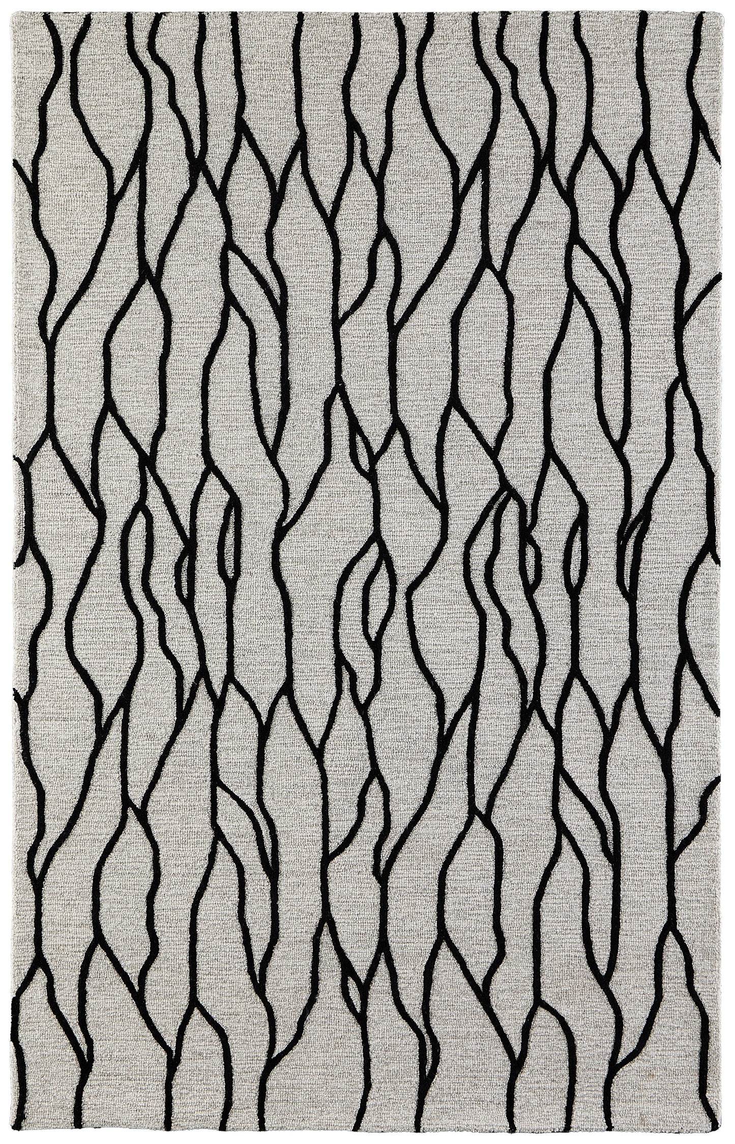 Enzo Transitional/Casual/Natural Ivory/Black/Taupe Area Rug