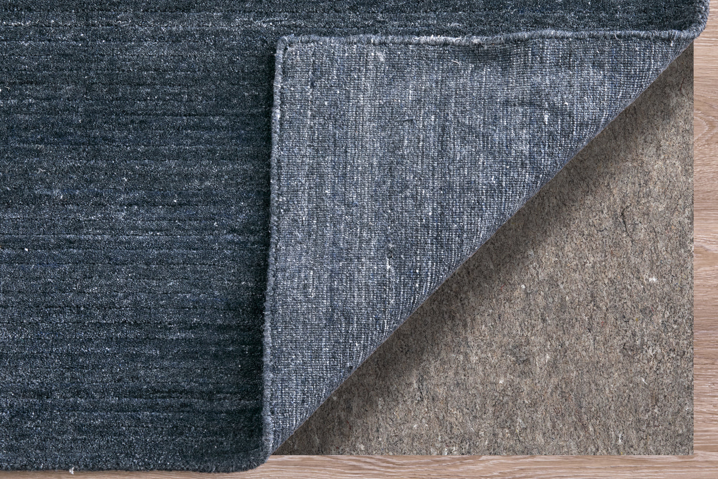 Lakewood Modern/Casual Solid/Distressed/Stripes Blue/Gray - Feizy Rug
