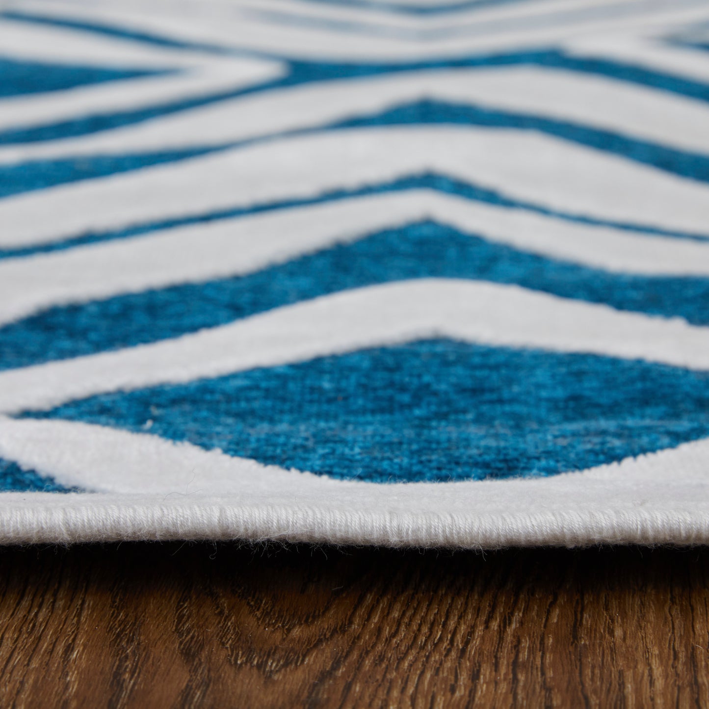 Saphir Mira Modern/Global Diamond Blue/Green/White - Feizy Rug