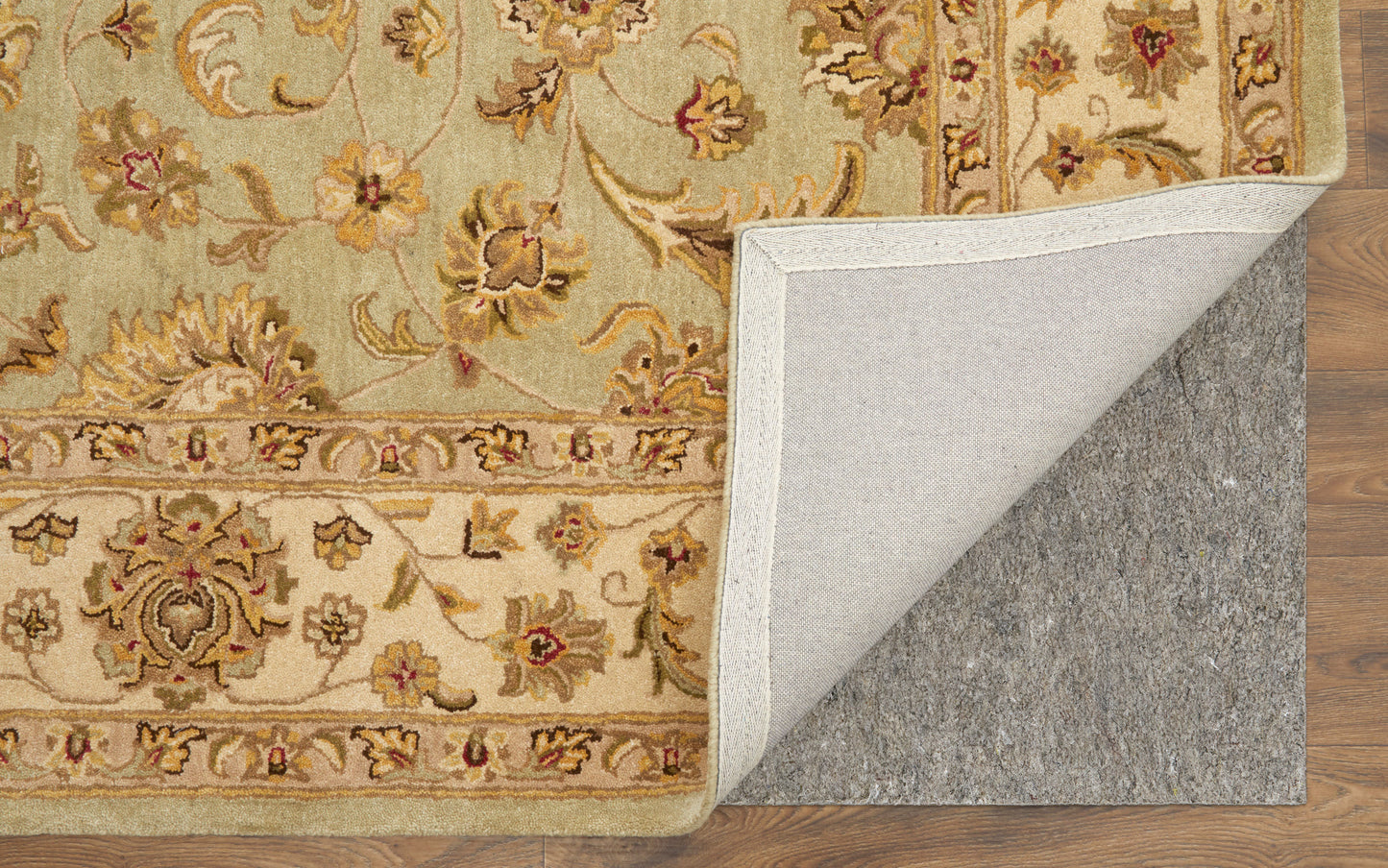 Wagner Traditional/Classic/Vintage Oriental/Persian/Bordered Tan/Brown/Green - Feizy Rug