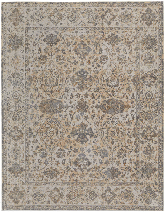 Celene Traditional/Casual/Vintage Ivory/Tan/Gray Area Rug