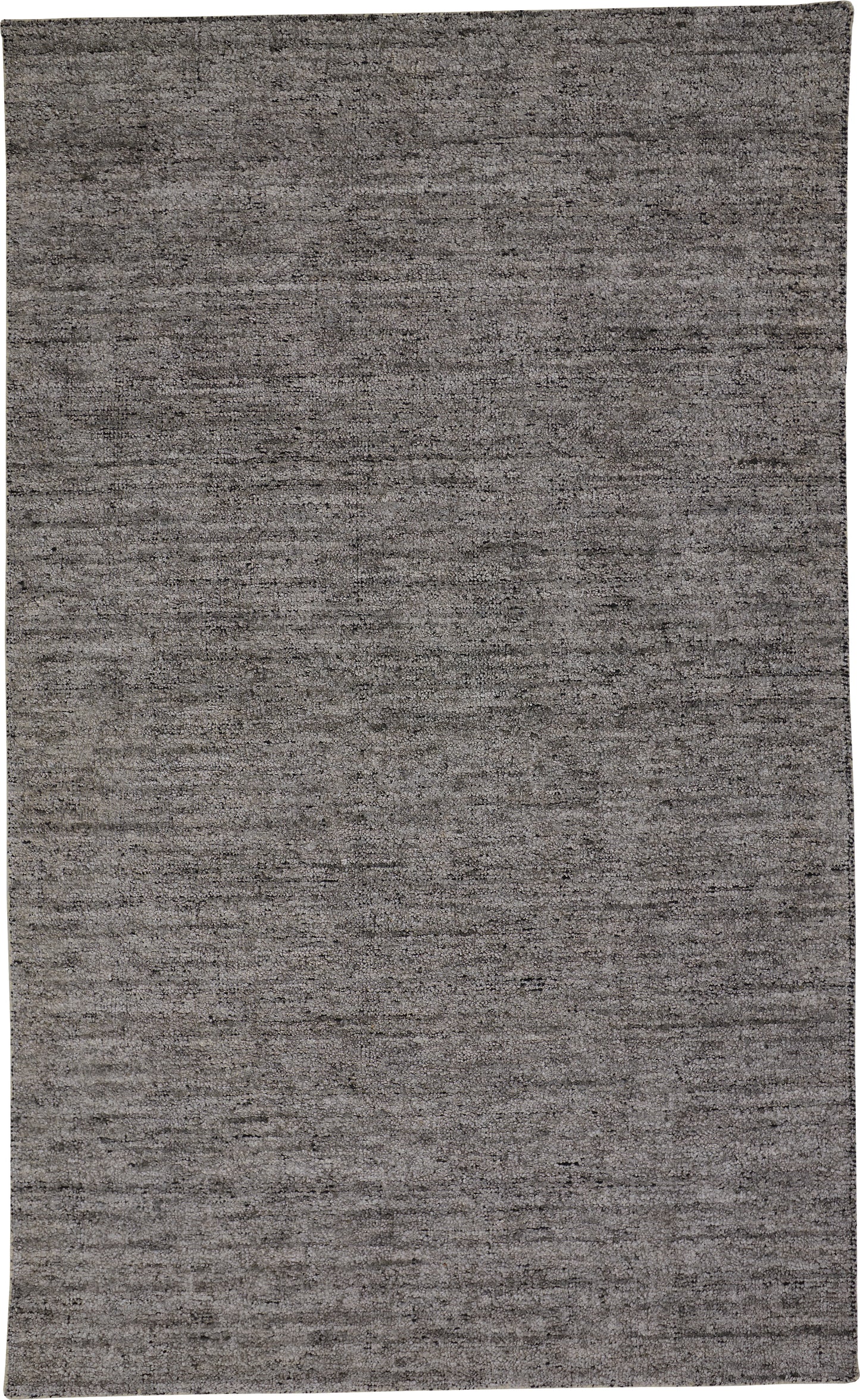 Delino Transitional/Casual/Industrial Solid Gray/Black - Feizy Rug