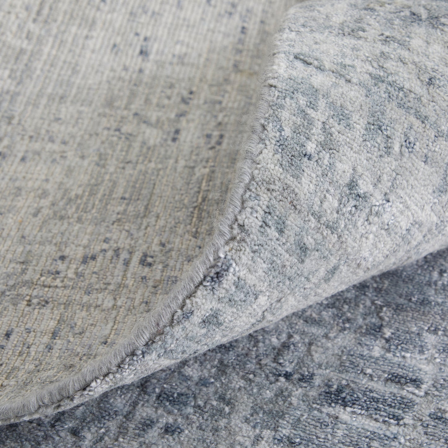 Eastfield Modern/Casual Abstract/Distressed Blue/Silver - Feizy Rug