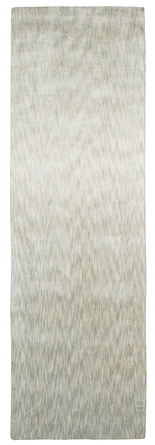 Marlowe Modern/Casual/Industrial Chevron/Abstract/Gradient & Ombre Ivory/Silver - Feizy Rug