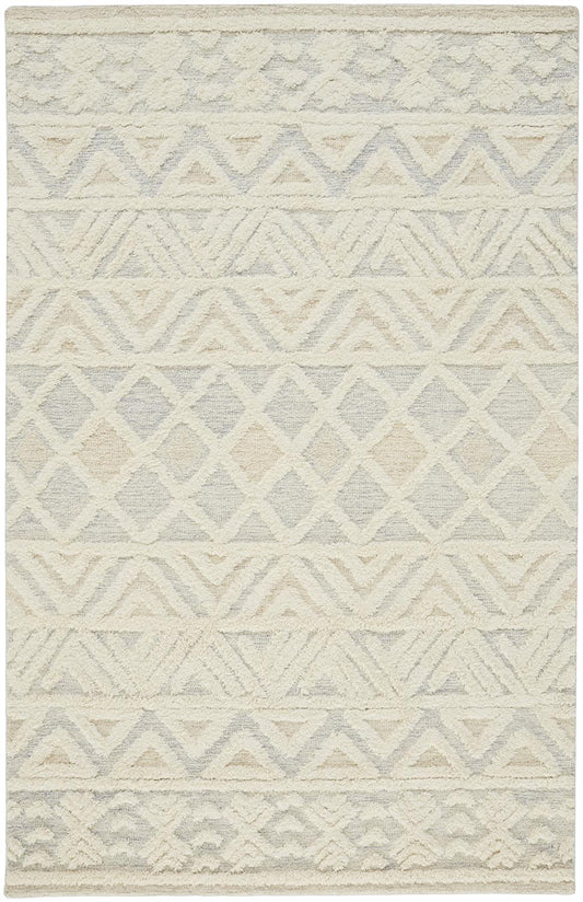 Anica Traditional/Moroccan/Natural Ivory/Blue/Tan Accent Rug