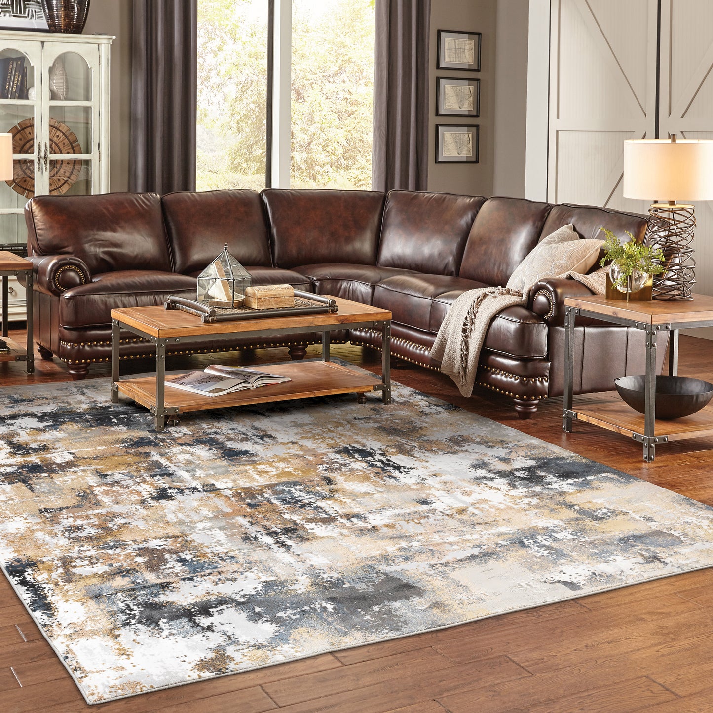 BOWEN 4928X Grey Rug - ORIENTAL WEAVERS