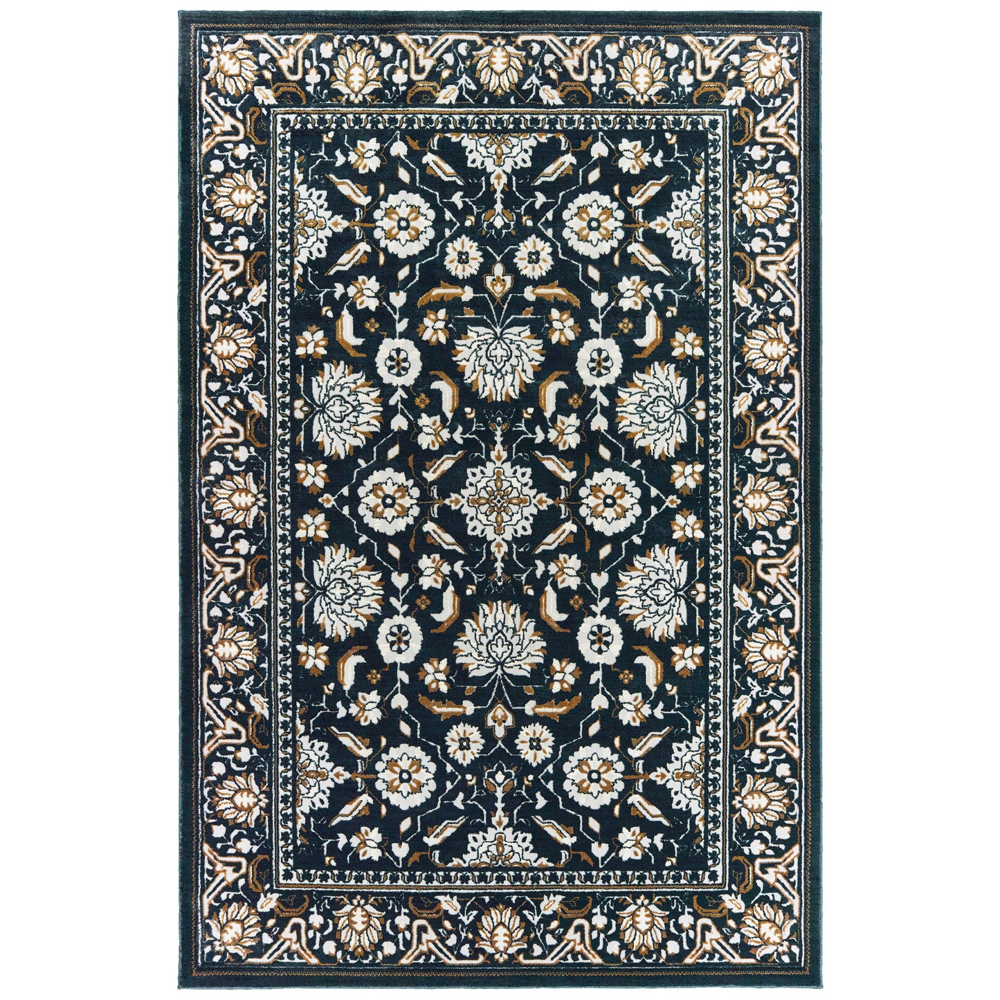 BOWEN 534L2 Navy Rug - ORIENTAL WEAVERS