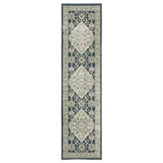 BRANSON BR05A Blue Rug - ORIENTAL WEAVERS