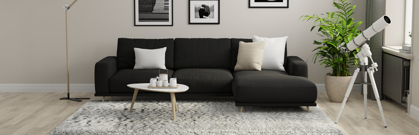 Harlington Modern/Luxury & Glam Solid White - Feizy Rug