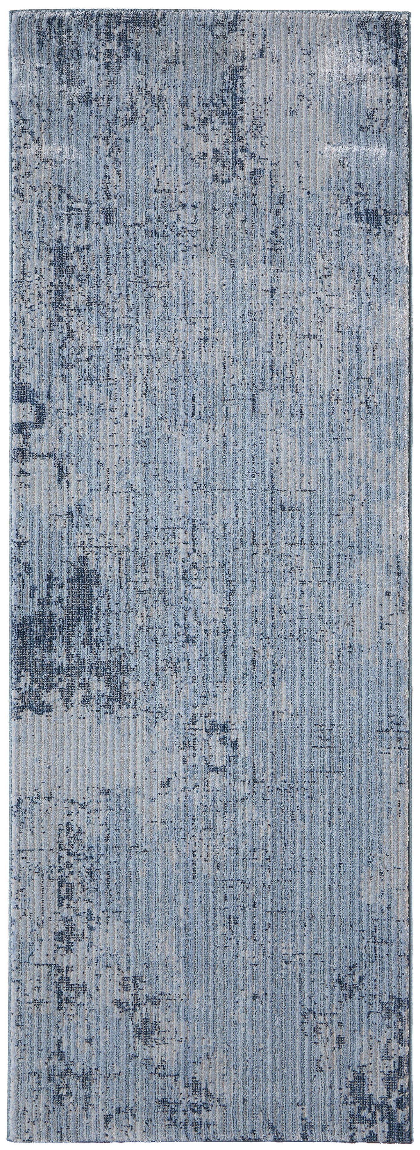 Sonora Modern/Bohemian & Eclectic Blue/Black Runner  Feizy Rugs Small Parcel,Feizy Rugs,Sonora,Blue/Black,2'6" x 7'3",Runner,Polypropylene/Polyester/Viscose,Modern/Bohemian & Eclectic,Turkey