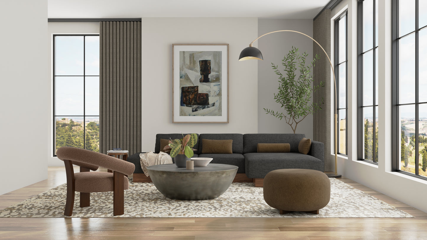 Braden Modern/Industrial/Casual Abstract/Watercolor Tan/Taupe - Feizy Rug