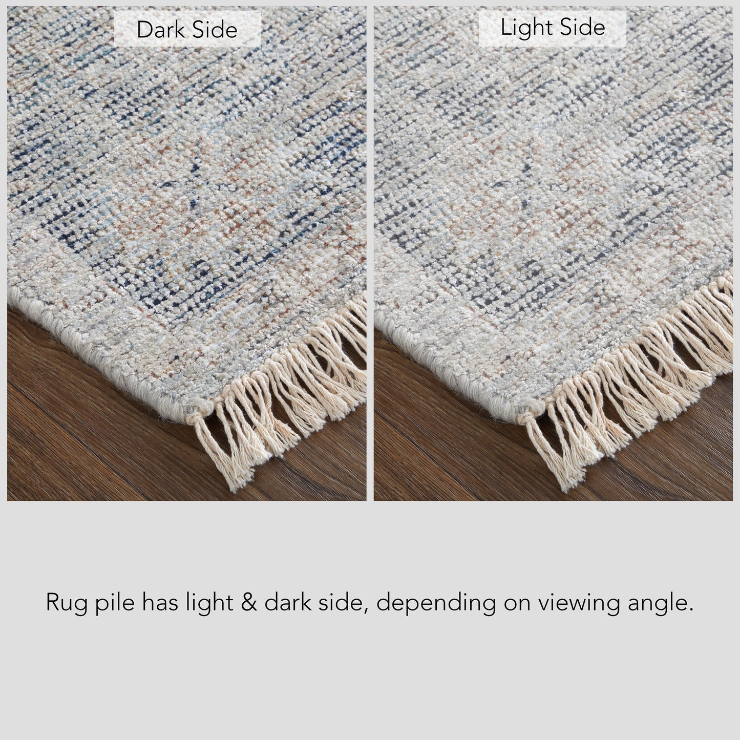 Caldwell Transitional/Bohemian & Eclectic/Casual Distressed/Bordered/Medallion Gray/Blue/Taupe - Feizy Rug