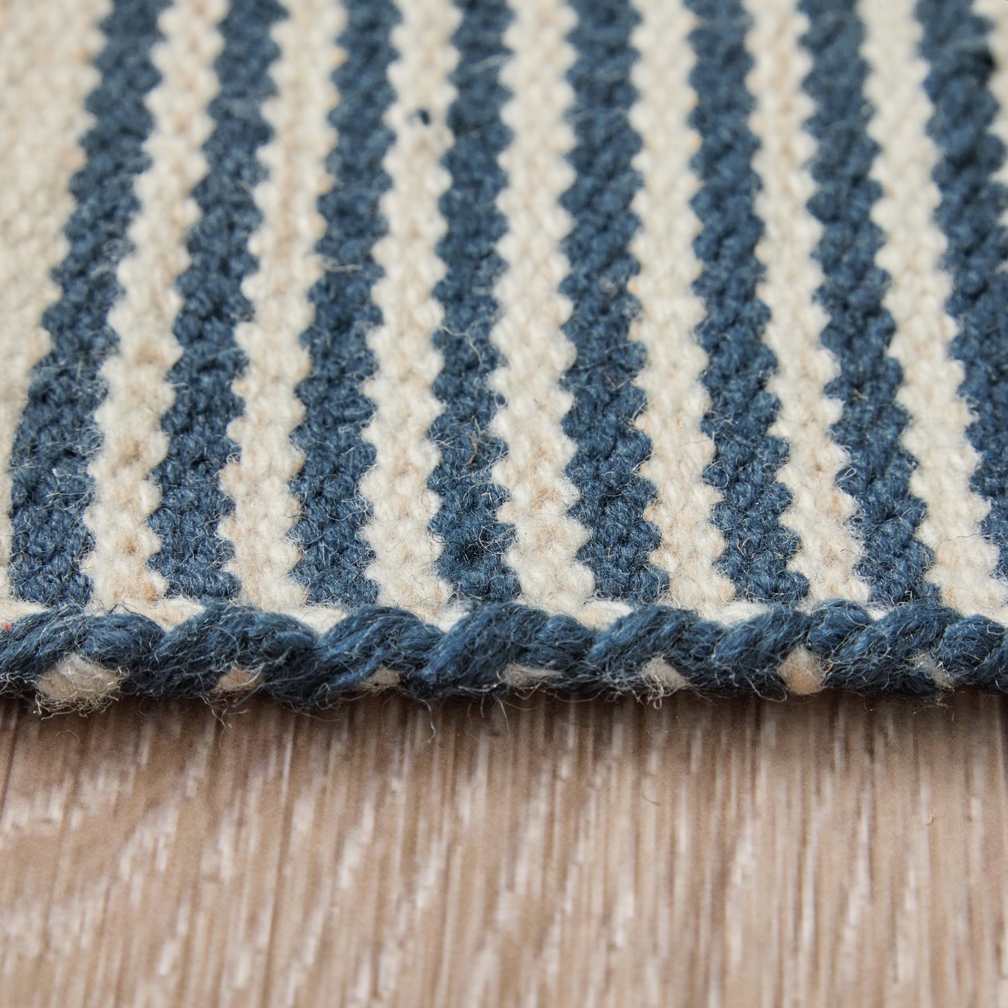 Duprine Transitional/Casual/Nautical & Coastal Stripes/Geometric White/Ivory/Blue - Feizy Rug