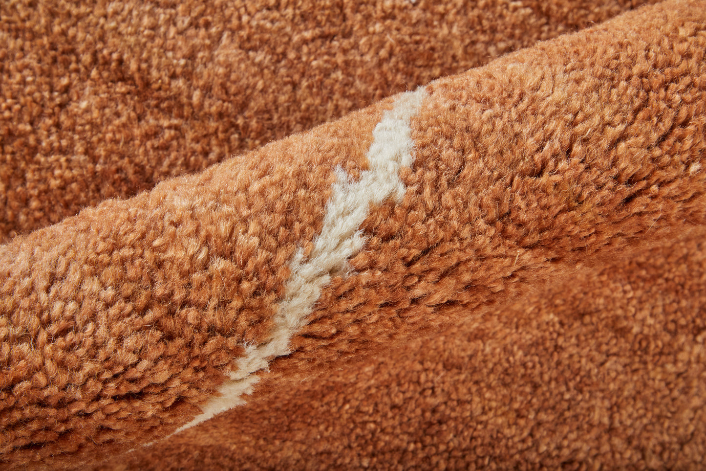Agape Modern/Bohemian & Eclectic Abstract/Distressed Orange/White - Feizy Rug