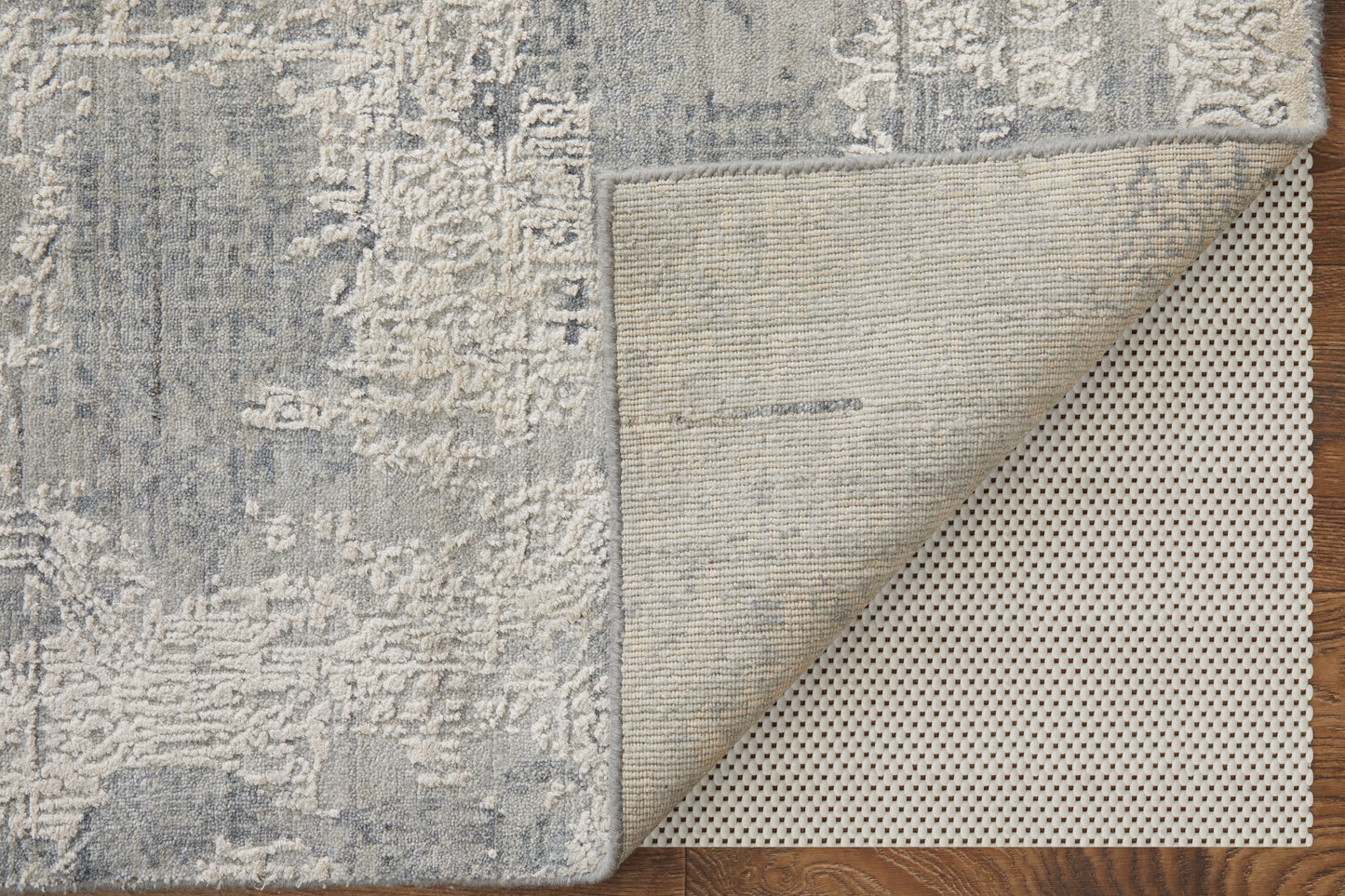 Eastfield Modern/Casual Abstract/Distressed Silver/Gray - Feizy Rug
