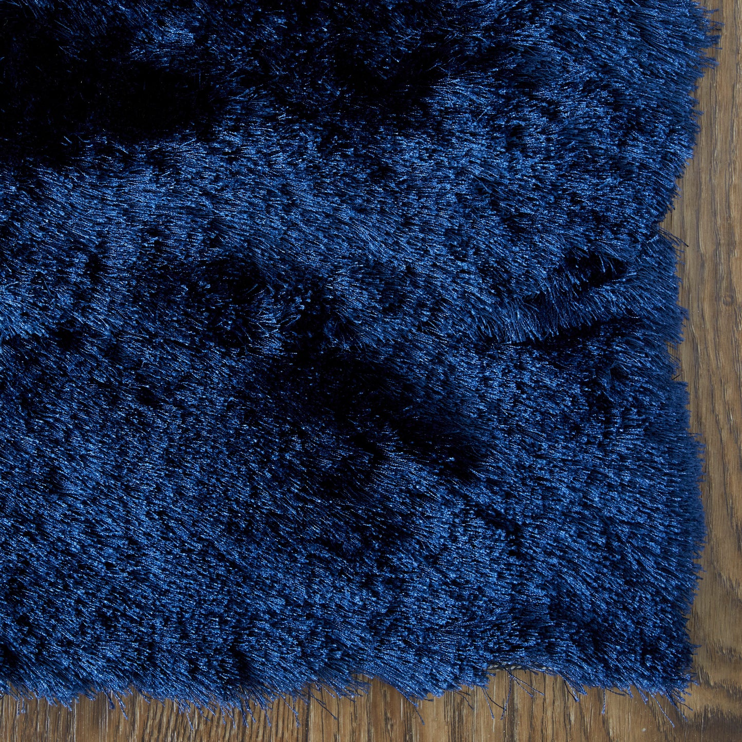 Indochine Modern/Luxury & Glam/Casual Solid Blue/Black - Feizy Rug