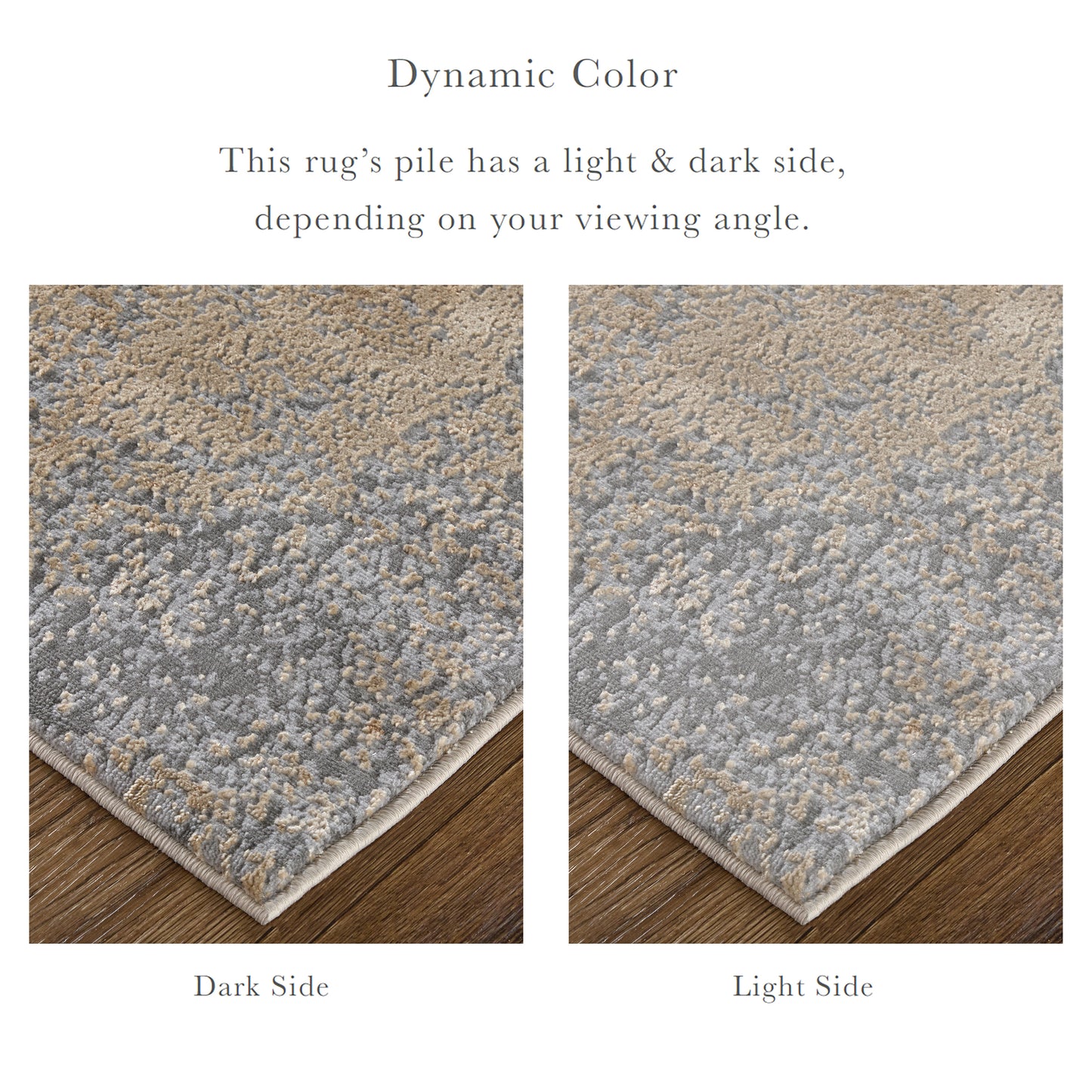 Aura Modern/Casual/Industrial Ivory/Gold/Gray Area Rug