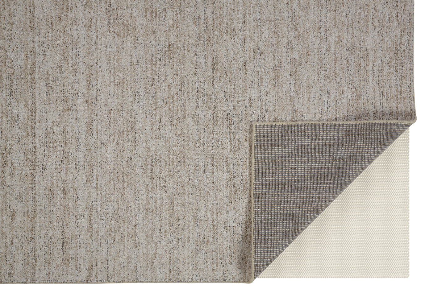Delino Transitional/Casual/Industrial Solid Taupe - Feizy Rug
