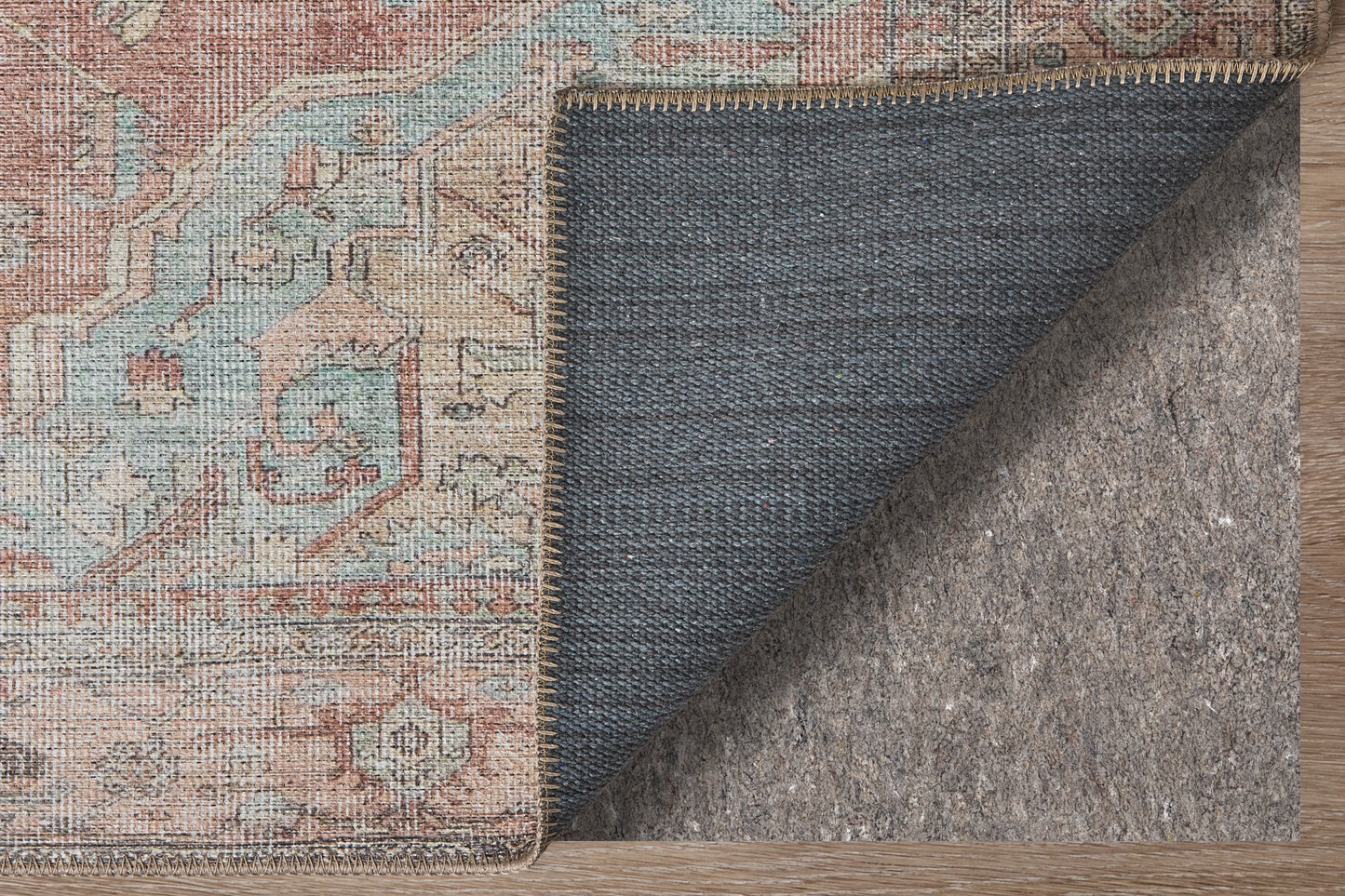 Percy Transitional/Bohemian & Eclectic/Classic Medallion/Distressed/Persian Orange/Brown/Taupe - Feizy Rug