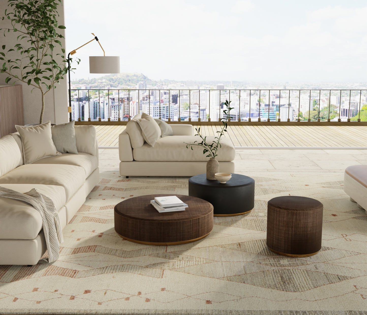 Kasbah Transitional/Global/Craftsman Tan/Gray/Red Area Rug