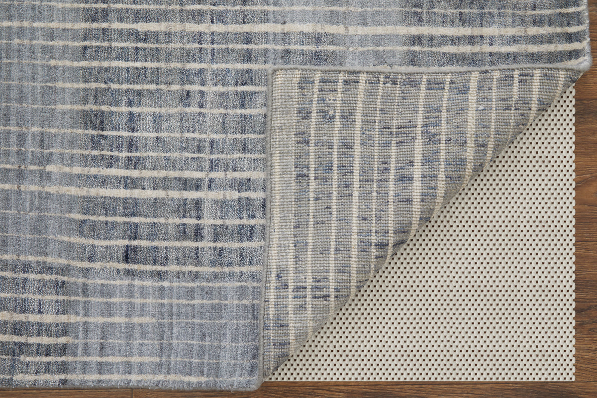 Eastfield Modern/Casual Abstract/Distressed Blue/Ivory/Gray 69AH - Feizy Rug