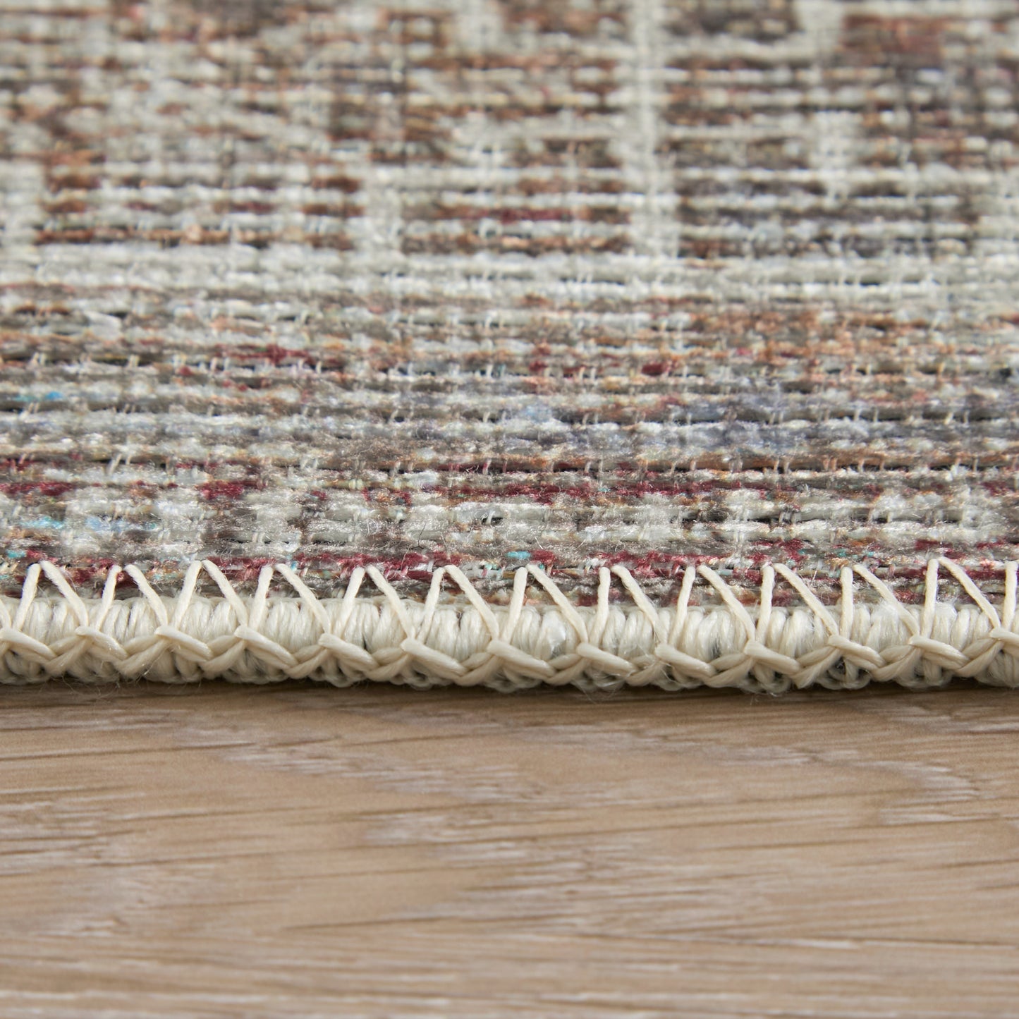 Percy Transitional/Bohemian & Eclectic/Classic Medallion/Distressed/Persian Ivory/Orange/Brown - Feizy Rug