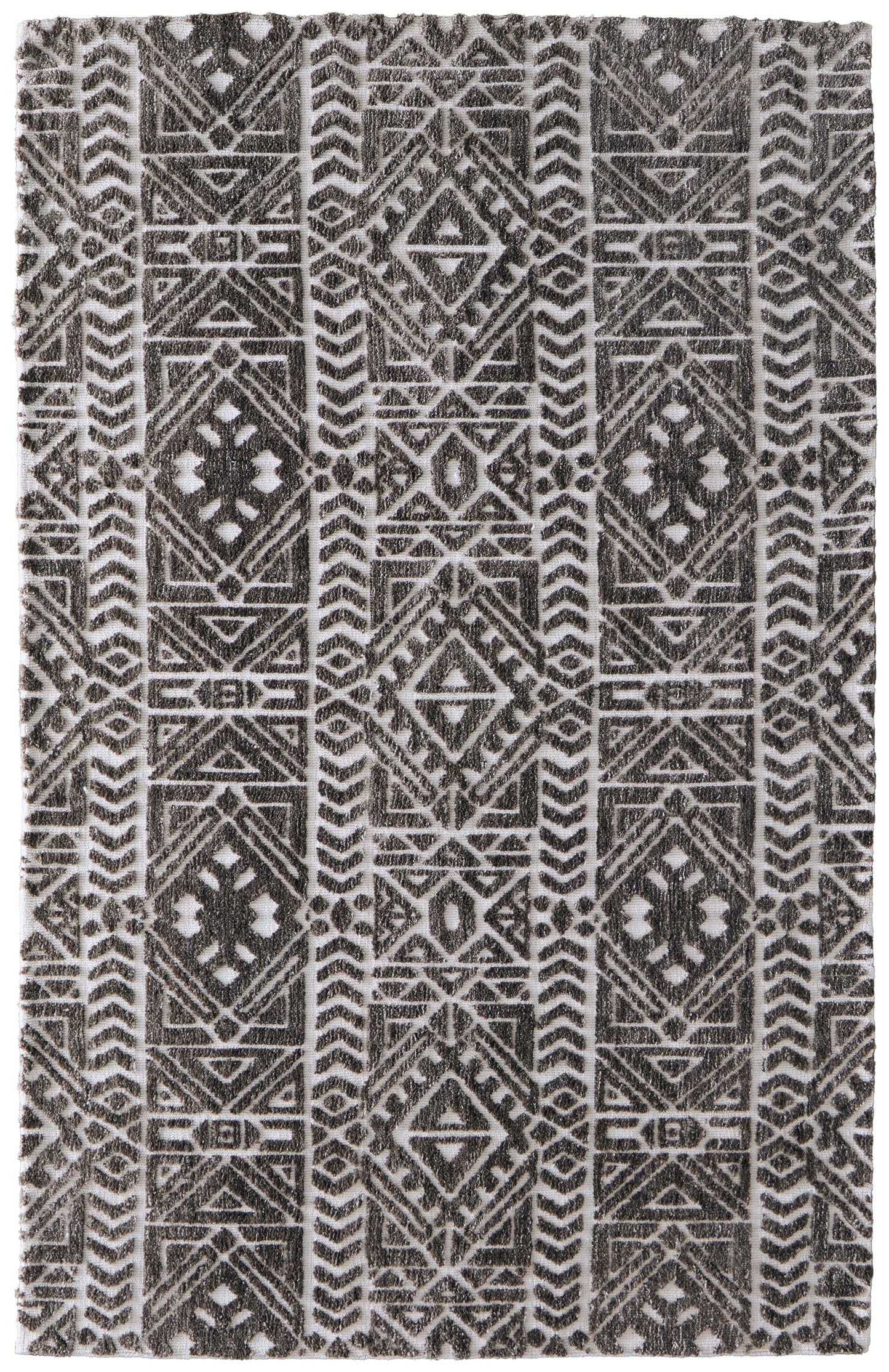Colton Modern/Cabin & Lodge/Global Southwestern/Geometric Brown/Taupe/Ivory - Feizy Rug