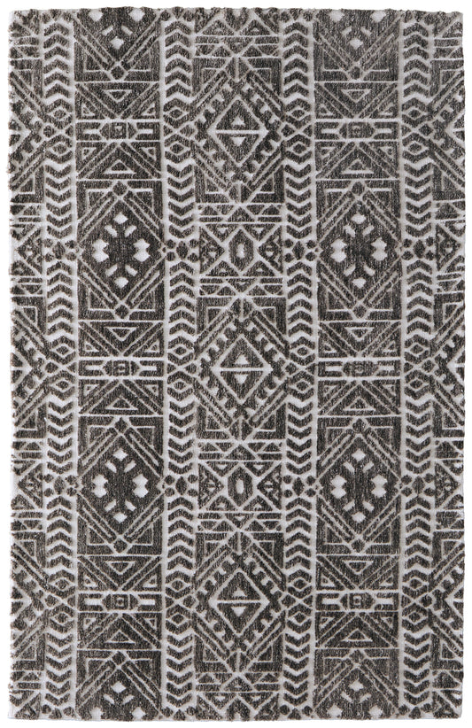 Colton Modern/Cabin & Lodge/Global Southwestern/Geometric Brown/Taupe/Ivory - Feizy Rug
