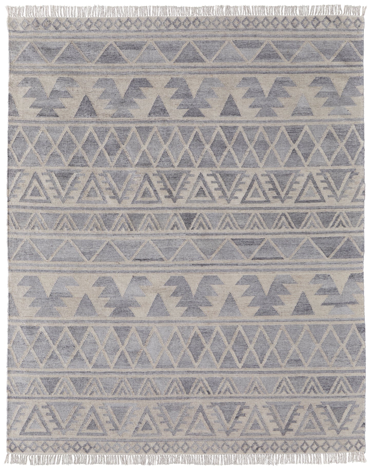 Savona Transitional/Bohemian & Eclectic/Casual Southwestern/Geometric Ivory/Gray/Blue - Feizy Rug